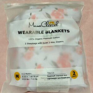 Mamma Cheetah Sleep Sacks (2 Pack): Medium (6-12 months), 0.5 TOG — New